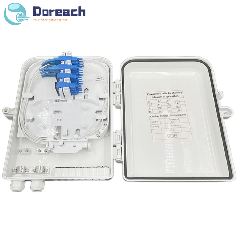 16 ports fiber distribution box with 16 SC adapters