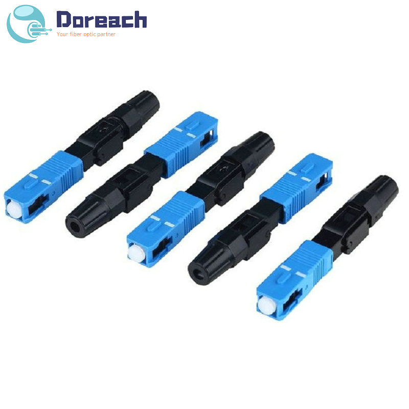 Fiber optic fast connector SC/UPC