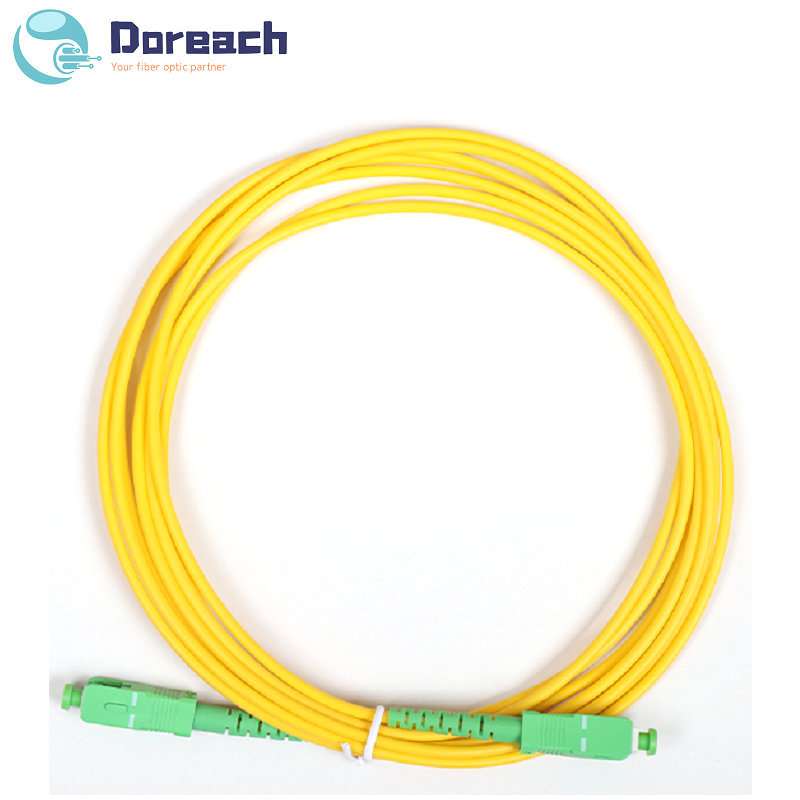 Fiber optic patch cord SC APC simpllex