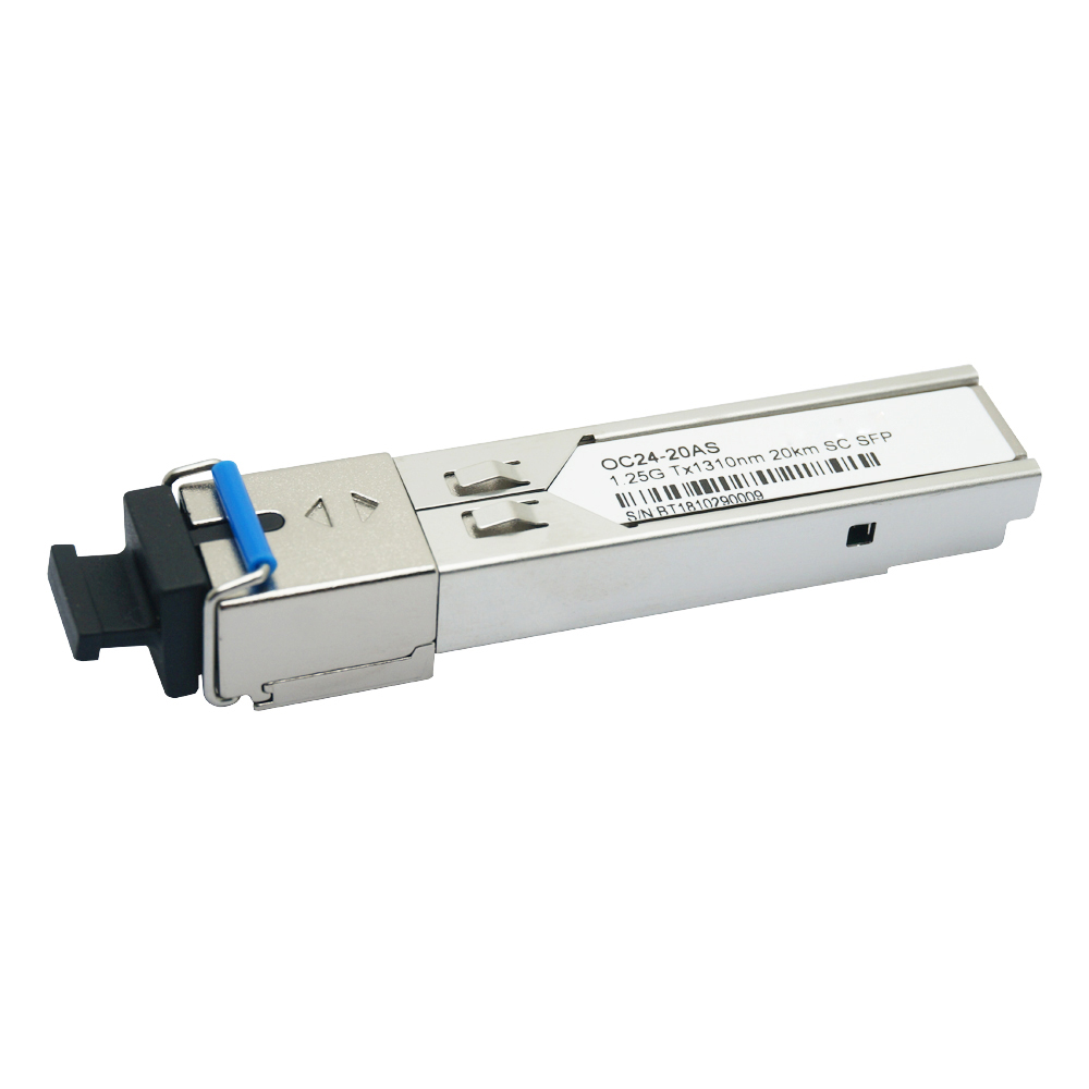 1.25G  TX 1310 RX1550nm 20km SC SFP Single fiber