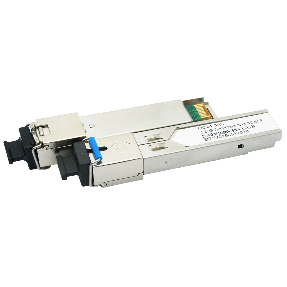 1.25G  TX 1310 RX1550nm 3km SC SFP Single fiber 